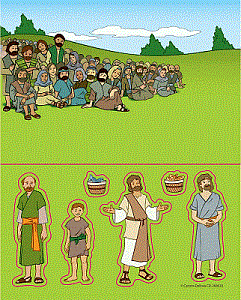 Loaves & Fishes Bible Story Stickers