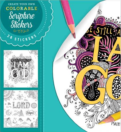 Color-Me Psalms 46-10 Bible Verse Stickers
