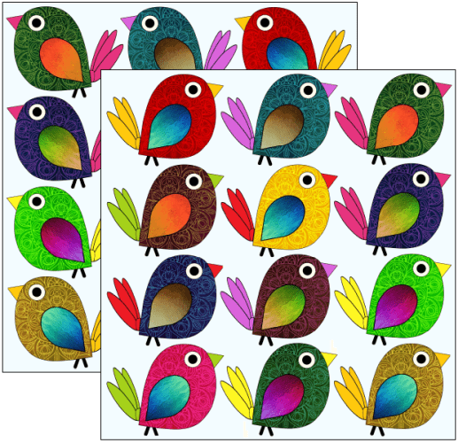 Boho Bird Stickers - New Style