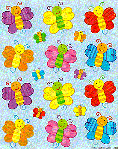 Smile Face Butterfly Beauties Stickers