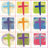 Modern Crosses Stickers