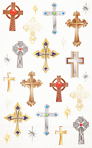 Fancy Cross Stickers