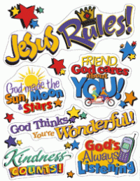 Jesus Rules Stickers