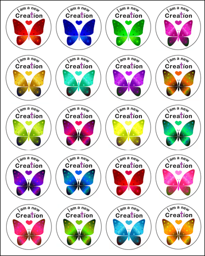 New Creation Butterfly Stickers - OUT OF STOCK