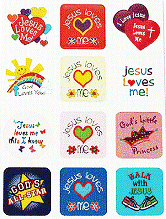 Jesus Loves Me Christian Stickers