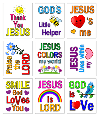 Thank You Jesus Stickers