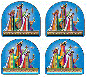 The Three Wise Men Stickers