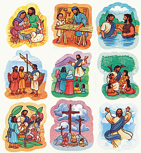 Life of Jesus Stickers