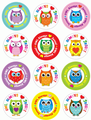 Always Love Jesus Owl Stickers