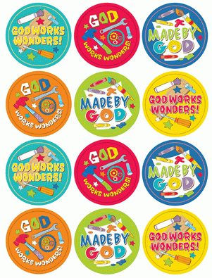 God Works Wonders Stickers - OUT OF STOCK