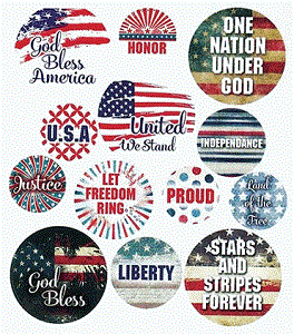 Christian One Nation Glass Stickers