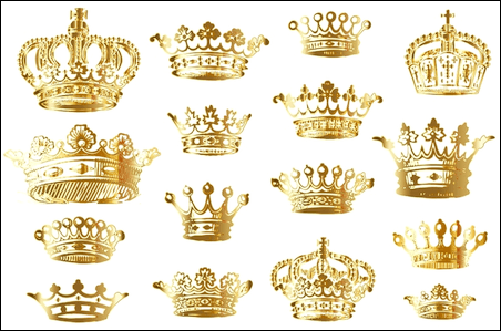Gold Crown Stickers