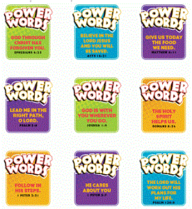 Puffy Power Words Stickers