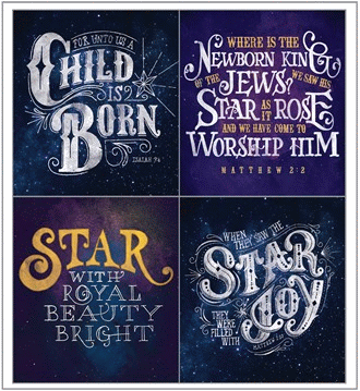 Birth of Jesus Christmas Stickers