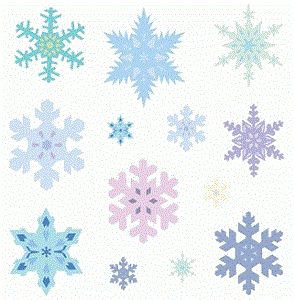 Shiny Foil Snowflake Stickers