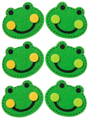 Green Frogs Craft Felt Stickers
