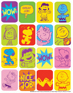 Charlie Brown Disney Stickers - Lenticular