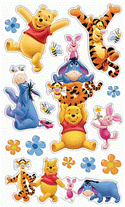 Winnie the Pooh Gem Stickers