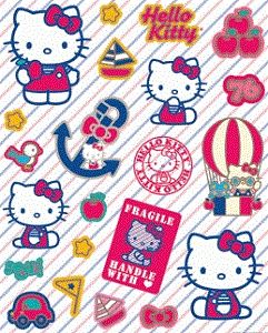Hello Kitty Theme Stickers
