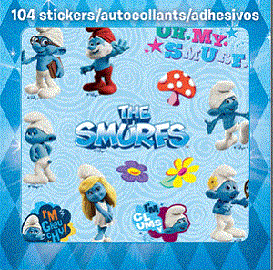 The Smurfs and Smurfettes Movie Stickers