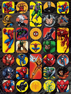 Spiderman Marvel Comic Stickers