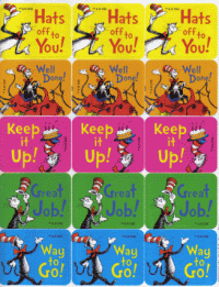 Dr Seuss Cat in the Hat Success Stickers