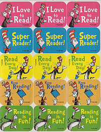 Dr Seuss Love to Read Stickers