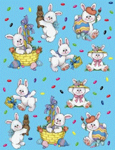 Funny White Bunny Stickers - OUT OF STOCK