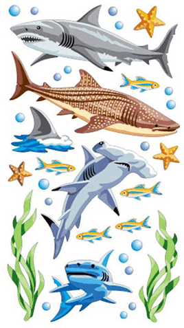 Shark Tank Stickers - Clear Sheet