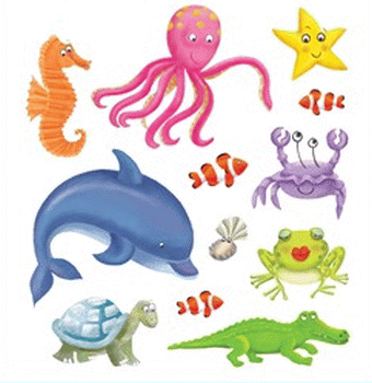 Ocean Creatures Stickers