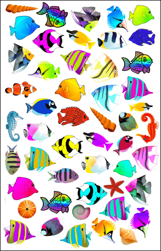 Rainbow Fish Stickers