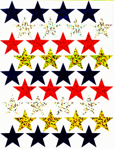 Assorted Sparkle Star Stickers