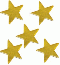 Star Stickers - Gold Peel & Stick