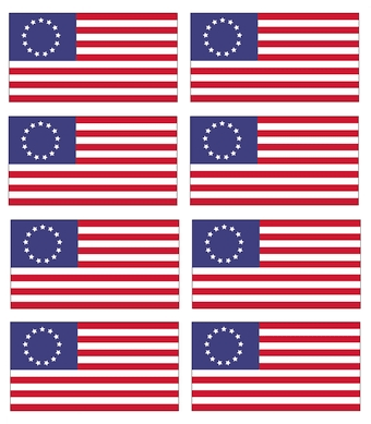 Betsy Ross Flag Stickers