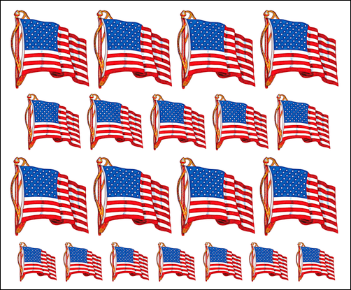 American US Flag Stickers