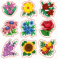 God Made Flowers Stickers