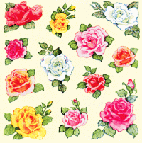 Scented Roses Stickers - Scatch n Sniff