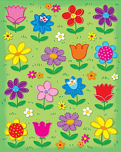 Flowers in Stitches Stickers