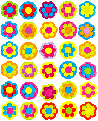 Petal Flowers Around Stickers