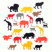 African Safari Foamie Stickers