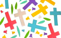 Religious Cross Foamie Stickers