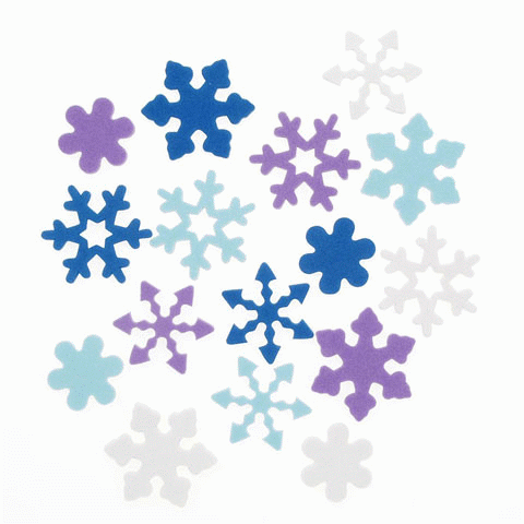 Winter Snowflakes Foamies Stickers