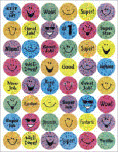 Sparkle Glitter Positive Happy Spots Stickers