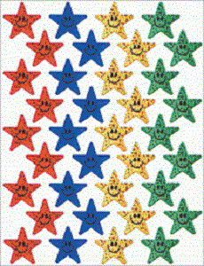 Sparkle Glitter Stars Stickers