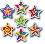 Pretty Glitter Star Stickers