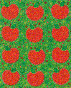 Bright Red Apple Stickers