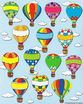 Hot Air Balloon Stickers