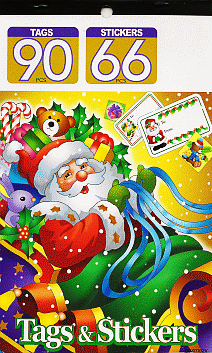Christmas Holiday Gift Tag Sticker Book