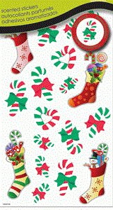 Candy Cane Stickers - Peppermint Scented - OUT OF STOCK