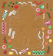 Christmas Stickers - Gingerbread Man Sticker Activity Kit